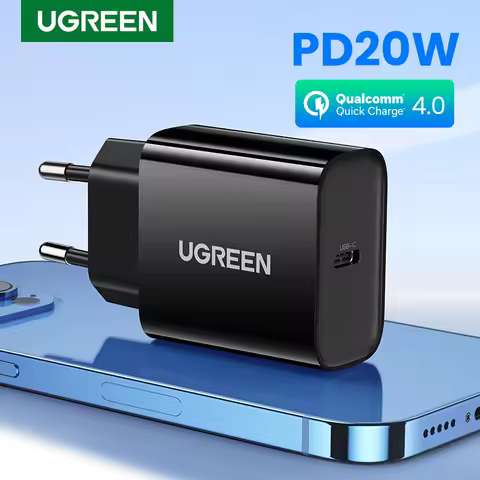 UGREEN PD Charger 20W QC4.0 QC3.0 USB Type C Fast Charger Quick Charge 4.0 3.0 QC for iPhone 13 12 P