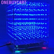 Onebuycart 3D 8S Music Light Cube kit 8x8x8 Spectrum LED Electronic DIY Kits lot