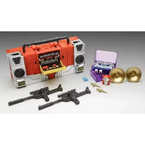 KFC toys Eavi Metal Phase 4A Blaster KFC P-4A+ Transistor 86 Moive Orange Red Color Version In Stock