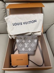 LV Nano noe Louis Vuitton Nano Noé - Biocolor Monogram Empreinte Leather大象灰水桶包