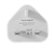 3X Universal USB UK Plug 3 Pin Wall Charger Adapter with USB Ports Travel Charger Charging for Phone