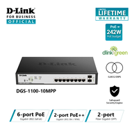 D-Link DGS-1100-10MPP 10-Port Gigabit PoE++ Smart Managed Switch