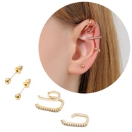 Set (4 pieces) Ezra Alloy Earcuff Clip Earrings Korean Fashion Get 4 Earrings