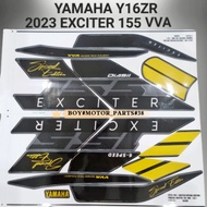 YAMAHA Y16 Y16ZR 2023 EXCITER VVA 155 ( 62 ) BODY STICKER ( READY STOCK )