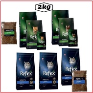 Reflex Plus Adult Chicken Adult Salmon Repack 2kg Cat Food Reflex Makanan Kucing