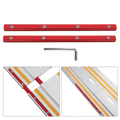 1 Set Aluminum Alloy T-Slot Profile Connectors, Router Table Fence Rail Brackets, Woodworking Tool S