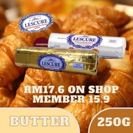 AD. POST PROMOTION(LIMITED STOCK) LESCURE  BUTTER  (SALTED BUTTER /UNSALTED BUTTER) 250GRAM