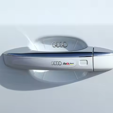 Car Door Handle Bowl Anti-scratch Sticker Protection Films Decals Auto Accessories For Audi Sline A3