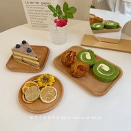 Simple Tray ins Style Wooden Tray Desktop Coffee Coaster ins Style Beech Dinner Plate Log Style Japa