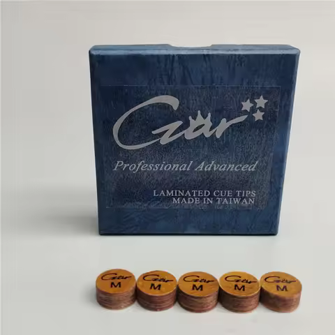 Pool Cue Tips 13mm M MH Laminated Leather Professional Billiard Cue Tips Czar Taiwan Medium Hard Car