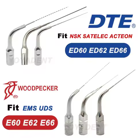 Woodpecker DTE Dental Root Canal Irrigation Tips Ultrasonic Scaler Tips 0.15/0.2/0.3mm Fit EMS UDS N