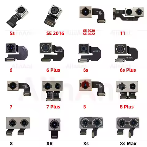 AiinAnt Rear Camera Main Back Camera Flex Cable For iPhone 6 6s 7 8 Plus SE 2020 2022 11 X Xr Xs Max