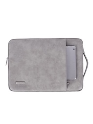 傘布工匠風格1入組純色筆記型電腦袋，防水防震手提包，適用於Macbook Air/Pro