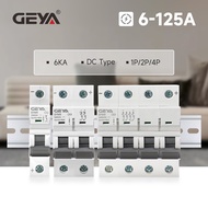 Solar DC Circuit Breaker 1P 2P 4P MCB 6/10/16/25/32/40/50/63/80/100/125Amp PV Isolation switch