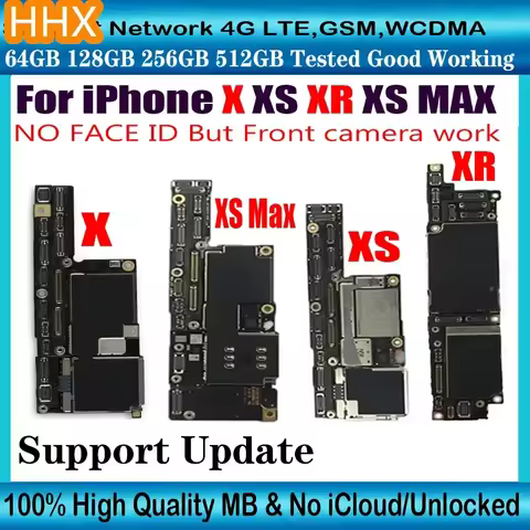 Clean iCloud For iPhone XR X XS Logic Main Board Working Motherboard Support OS Update Full Chips NO