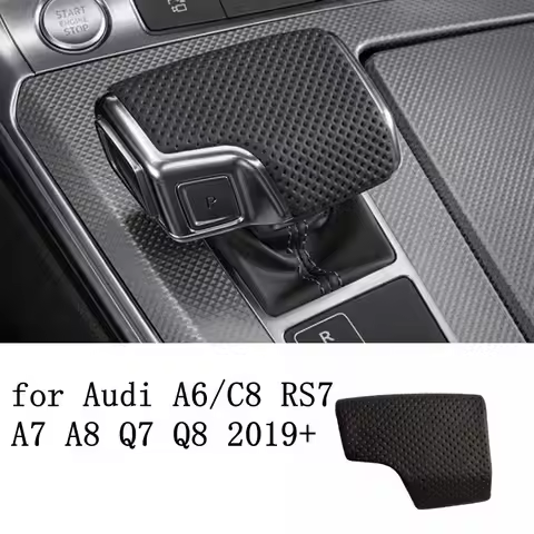 LHD Gear Shift Knob Cover Perforated LHD For Audi A6 C8 A7 2019+ S6 RS6 4K1713139D