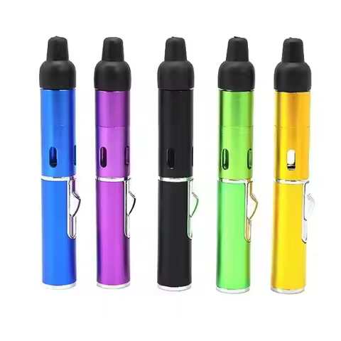 Hot Selling Aromatherapy Lighter Portable Mini Metal Tube Built-in Detachable Refillable Butane Torc