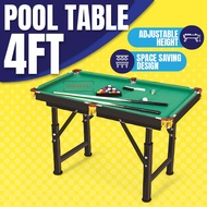 Pool Table Mini 120cm Adjustable Meja Pool billiard table Mini Pool Table Snooker set meja pool mura