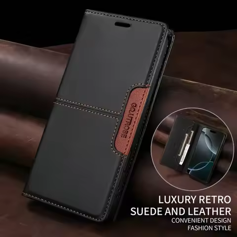 Realme 14 13 12 Pro Plus 5G 4G Flip Case Anti-theft Leather Wallet Funda Realme 12 Case Realmi Phone