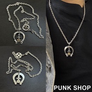 GOROS Necklace 925 Silver Tom Horn Chain Guardian Totem Necklace Indian Style 0332