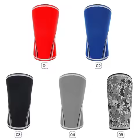 Neoprene Knee Sleeve 7MM Multicolor Universal Fixed Squat Support Compression Powerlifting Durable P