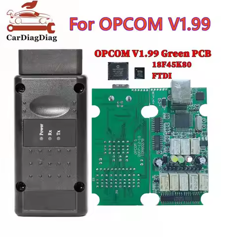 OPCOM V5 For Opel OP COM 1.99 Car Diagnostic for Opel OP-COM V1.99 18F45K80 CAN BUS OBD OBD2 Auto To
