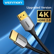Vention HDMI Cable Slim HDMI to HDMI 2.0 HDR 4K 60Hz High Speed HDMI Cable for Splitter Extender 1080P Cable for PS4 HDTV Projector 0.5m 1m 3m 5m Cable HDMI HDMI Cable PC To TV HDMI ARC Cable HDMI 2.0 CABLE