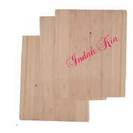 KAYU Dutch teak wood measuring 12 cm x 9 cm x 1.5 cm