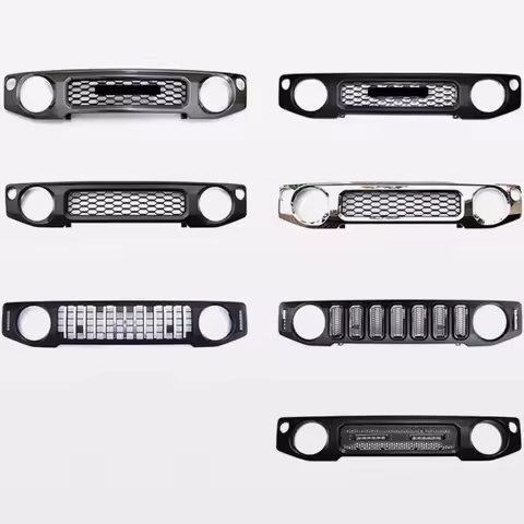 Car Grill For Suzuki Jimny JB64 JB74 19-24 modified Front Bumper Top grille Mask net Radiator Grille