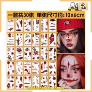 Halloween Waterproof STICKER Party Scar Tattoo Sticker Simulated Bloody Wound
