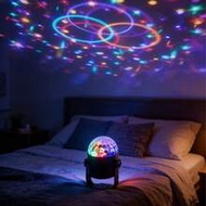 1pc LED Disco Magic Ball Light - Home KTV Party Light, 360° Full Color Atmosphere Light, Suitable Fo