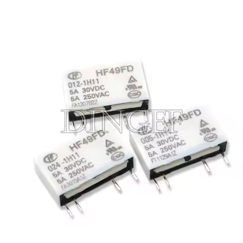 HF49FD HF49FD-005-1H11 HF49FD-012-1H11 HF49FD-024-1H11 Relay HF49FD-005 012 024 1H11 4Pin 5A Relays 