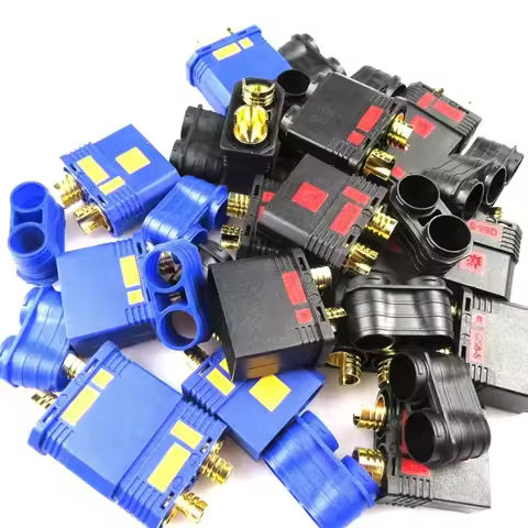 2/5 Pair QS8-S Heavy Duty Battery Connector Anti-Spark Gold Connector Large Power Plug for RC Plant 