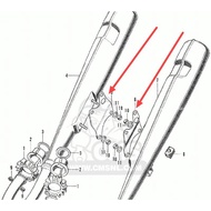 CB175k3/4/5/6/CB125/CD125/CD175 ⭐ Motorcycle Stay Exhaust pipe.L/R Used Ori motor.