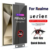 Cài Đặt Nhanh Miếng Dán Màn Hình PPF Chống Nhìn Trộm Cho Realme 14 Pro Plus 14x 13 12 11 Pro Plus + 