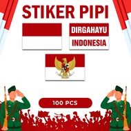 100 Pcs FLAG CHEEK STICKERS | Carnival Stickers | August stickers