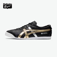 event discounts N Onitsuka tiger México 66 Super Soft Leather for Both Men and Women Leisure Sports Running Tiger Running Shoes Sports Casual Shoes Retro Shoes Black/Gold