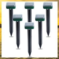 O4(HARB) 6 Pcs Solar Powered Snake Repellent for OutdoorsUltrasonic Snake RepellentSolar Snake Repel