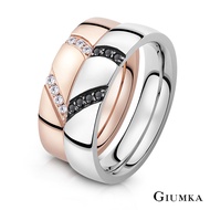 GIUMKA-Couple Ring-Love Steel Tail Ring-MR03077-Love Declaration-Single Price