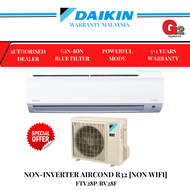 DAIKIN (AUTHORISED DEALER) NON-INVERTER AIR COND R32 1.0HP FTV28PV1EF/RV28FV1M-DAIKIN WARRANTY MALAYSIA