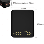 2kg/0.1g Coffee Timer Units with Tare Function Multifunction Food Scale Mini Coffee Scale เครื่องชั่