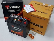 YUASA 50B24L-SMF 12V.45Ah แบตเตอรี่รถยนต์ ซีวิค วีออส อัลติส ยาริส มาสด้า2 สวิฟท์ etc. ราคาสุดคุ้ม ไ