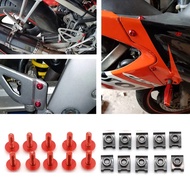 For HONDA VFR750 F/R/FH/FV Motorcycle 6MM Fairing Screws Fastener Clips Body Spring Nut Bolts VFR750