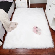 Super HOT Gray and White Product Photography Fur Rug - Super Luxurious Makeup Table Fur Rug