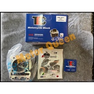 COMBO: Racing Cylinder Block 59MM + Top Set Gasket Yamaha Ego / Ego S / Nouvo / Nouvo S ( Blok Racin