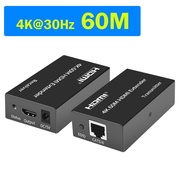 4K 30Hz 100M HDMI Extender over Rj45 Cat5e/6 Cable 60M 120M HDMI Ethernet Extender Video Transmitter
