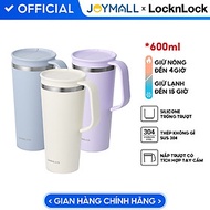 Ly giữ nhiệt LocknLock 600ml LHC4330 Daily Handle Tumbler, Hàng chính hãng, nắp trượt tích hợp tay c