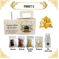 PAKET OLEH OLEH HAJI DAN UMROH DUS BOX KABAH PUTIH 25 PCS HAMPERS MAKANAN