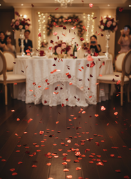 A comprehensive selection of wedding essentials including firecrackers, cones, event decorations, ha