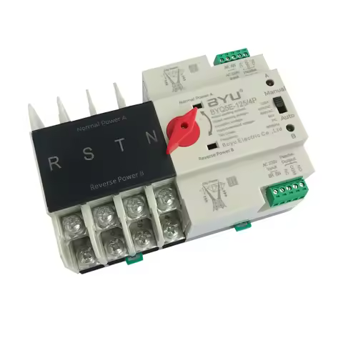 Best Dual Power Automatic Transfer SwItch 3 Phase 4p Din Rail ATS 400V 110V Electrical Selector Swit